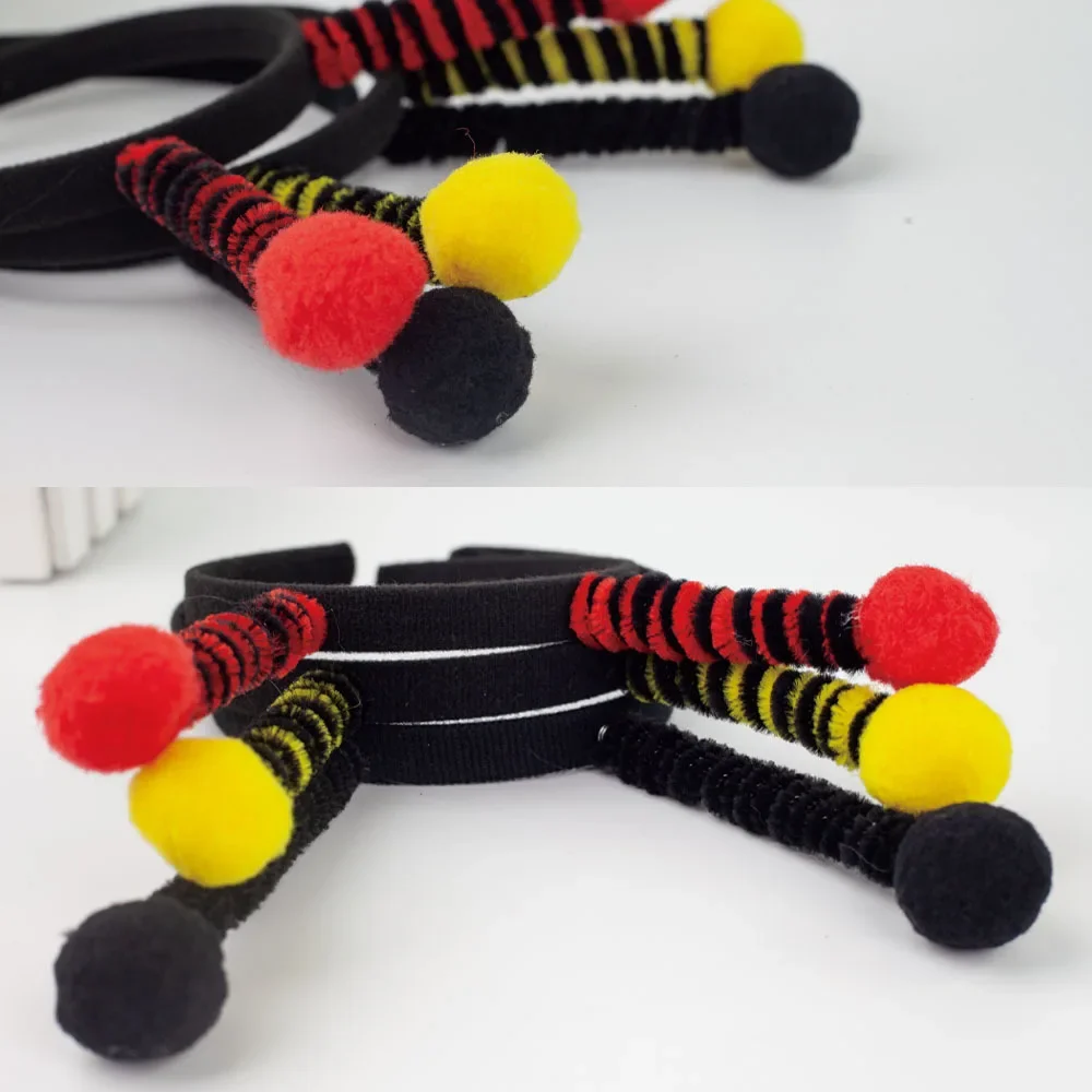 1pcs Bee Ladybird Ladybugs Ants Headband Party Favors Animals Antenna Tentacle Hair Bands Halloween Cosplay Costume Accessory