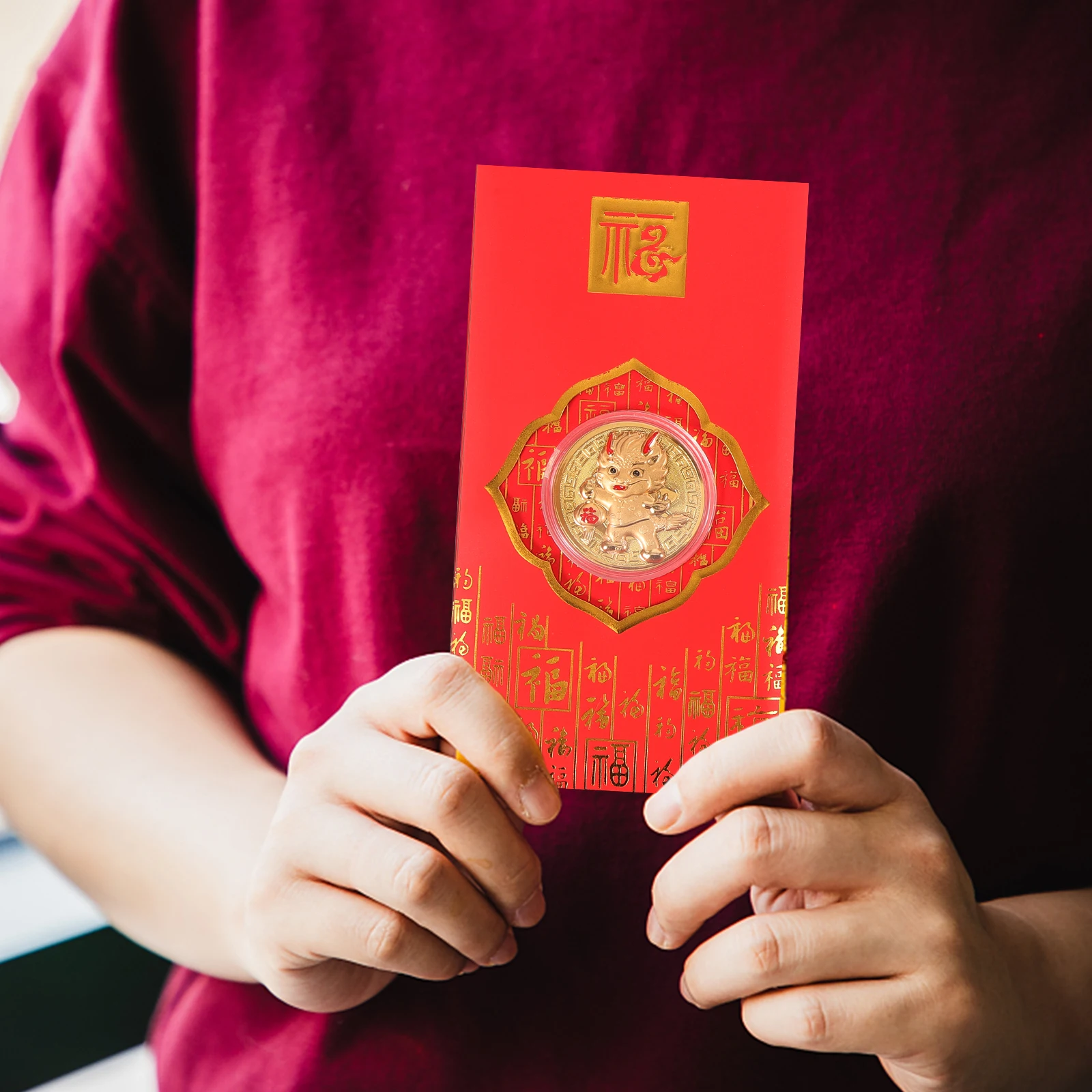 

5 Pcs Red Envelopes Colored Lucky Packets Chinese New Year Gift Spring Festival Paper Envelope Party Supplies