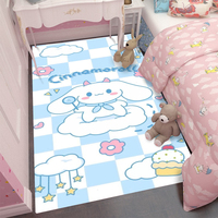 MINISO Sanrio Payful Cinnamoroll Kawaii Carpet for Living Room and Bedroom Decor Area Rug Pink Room Decor Gift for Enthusiast