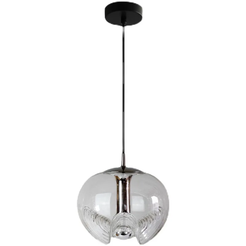 

ins personalized glass dining table restaurant small chandelier Nordic creative Bauhaus bar bedroom bedside hotel