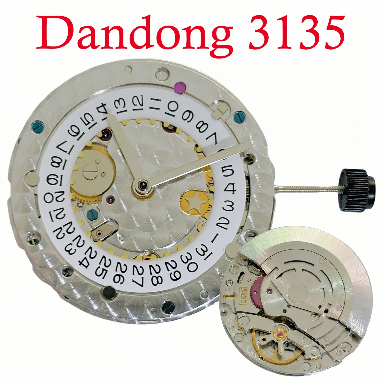 

Dandong Factory VSF 3135 Automatic Mechanical Movement Blue Balance Wheel Watch Movement VS 3135 Clean Factory Version With Text