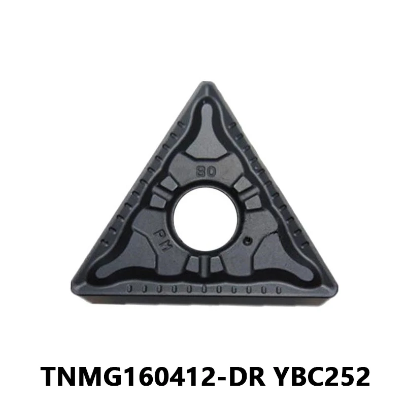 

Turning Inserts TNMG160412-DR YBC252 10pcs for Steel Processing TNMG160412 DR TNMG Carbide Turning Tool Lathe Cutting Tool