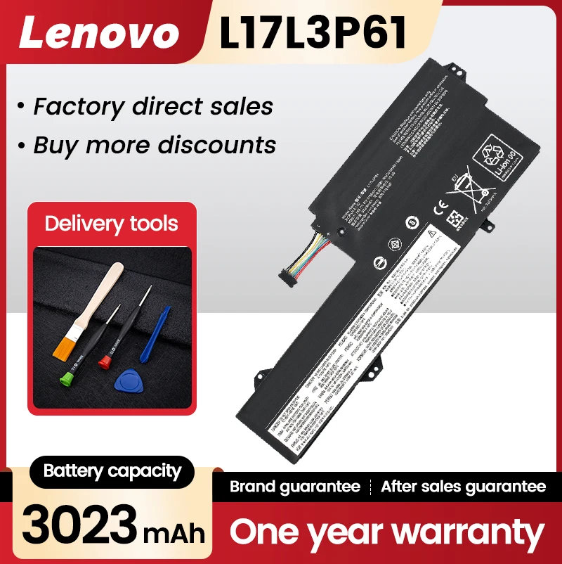 

L17L3P61 Battery L17C3P61 L17M3P61 For Lenovo IdeaPad 320S-13IKB(81AK) Yoga 720-12IKB Yoga 330-11IGM K43-ISE K43-IFI 8GB
