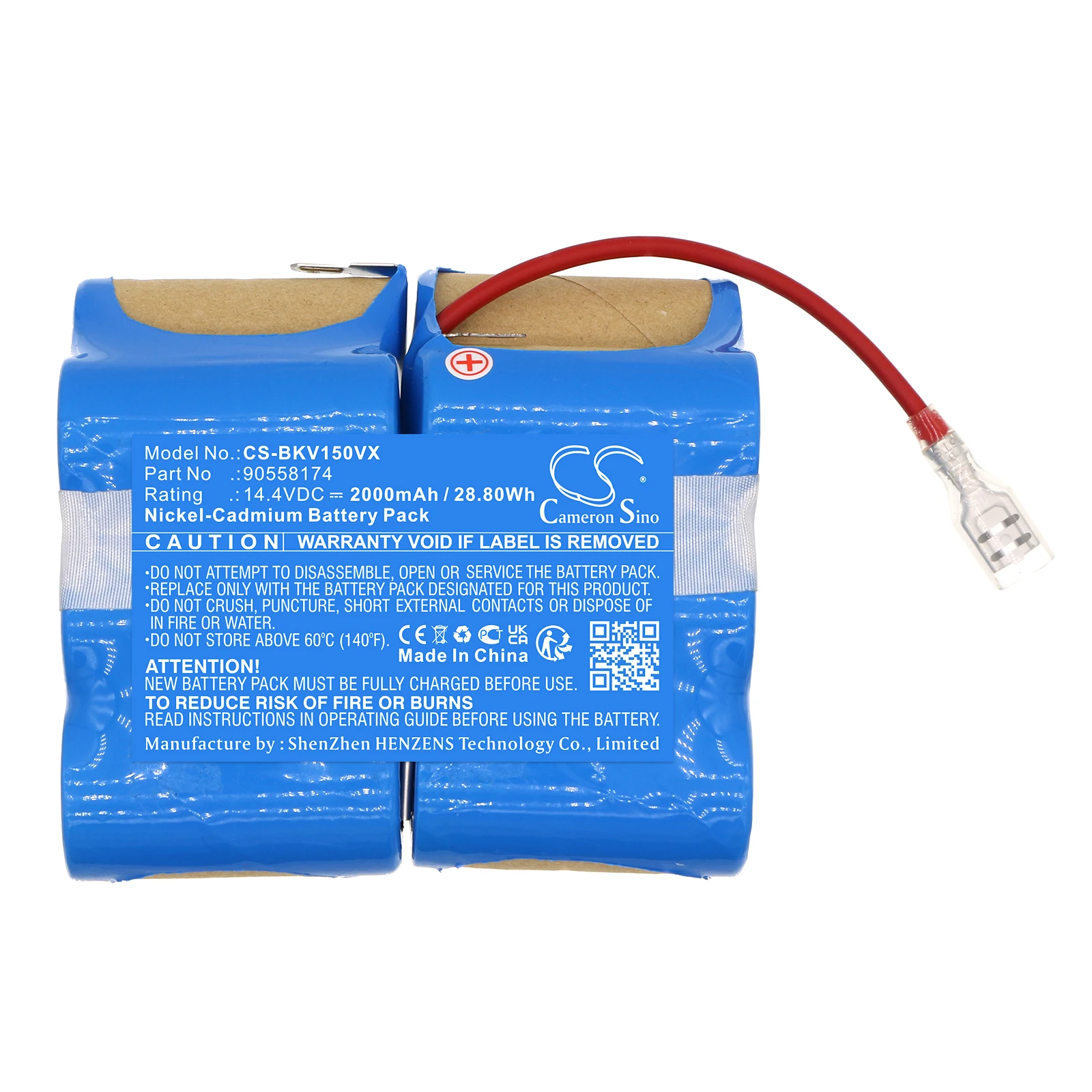 

Аккумулятор для 14.4V DustBuster, артикул: 90558174, HSD-SC1500P, 2000 мАч / 28.80 Вт·ч