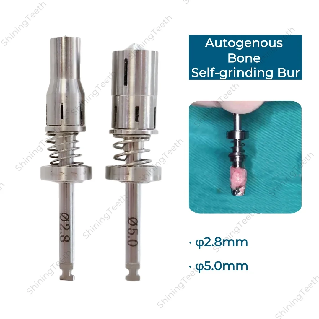 

Dental Trephine Bur for Implant Surgery Self-Grinding Bone Harvesting Drill Collection Autogenous Bone Powder Debris Efficiently