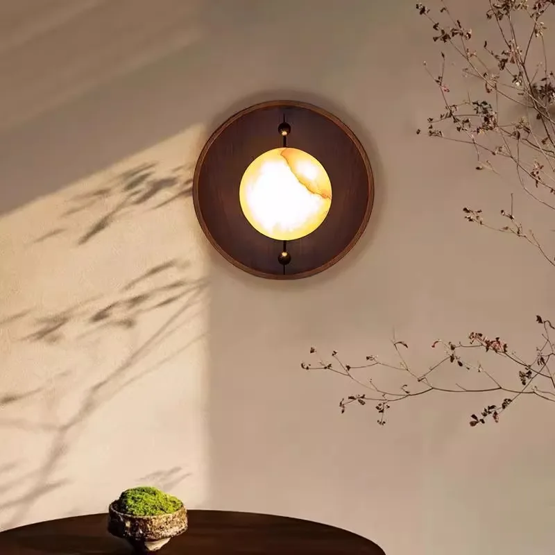 Cloud Stone LED Wall Light Vintage Luxury Wall Lamp Living Room Bedroom Restaurant Lighting Lamps Bedside Minimalist Home Lights