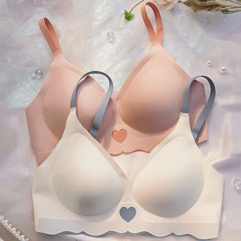 シームレスな女性用プッシュアップブラ,快適でファッショナブルな下着,用途の広い下着,たるみに強い,1個