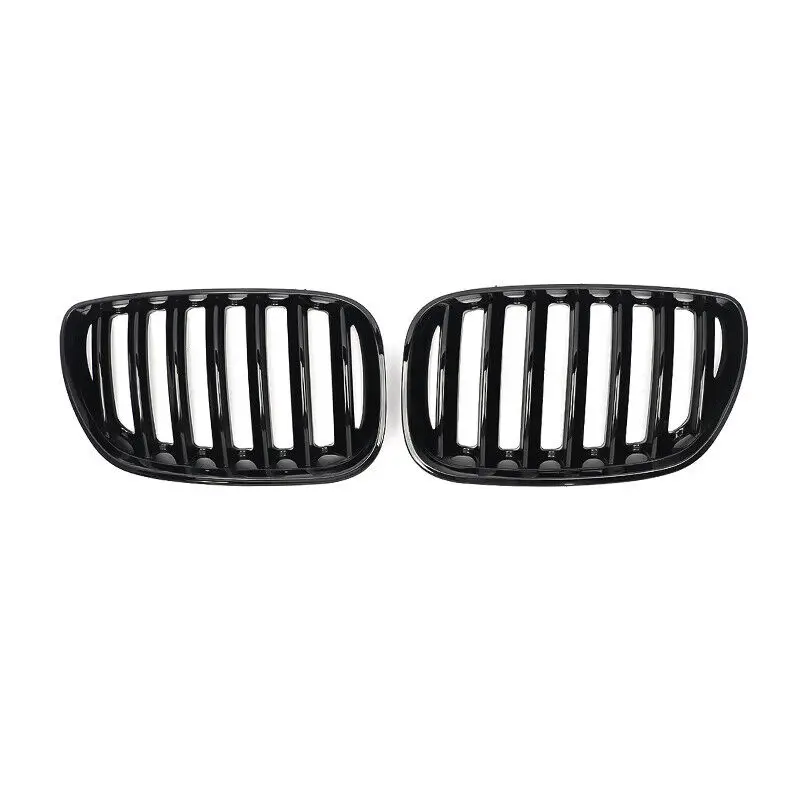 MAGICKIT Gloss Black Front Kidney Grilles For BMW X5 E53 2004-2006 Facelift Left & Right Car Accessories Tools ABS Plastic