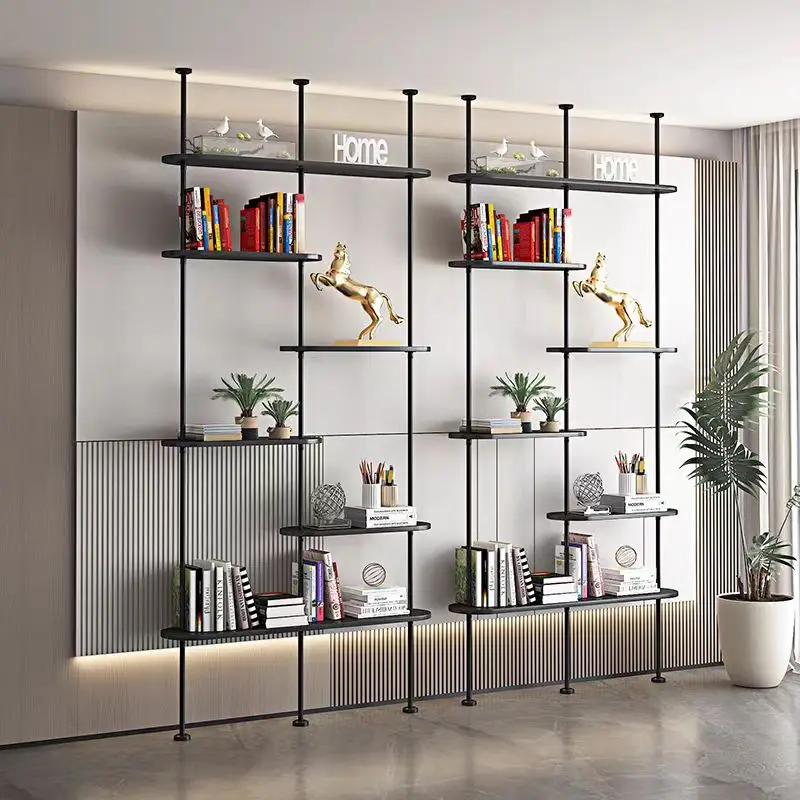 Floor-to-ceiling storage rack, minimalist storage rack, living room, office, dining room partition, floor-standing irregular sto