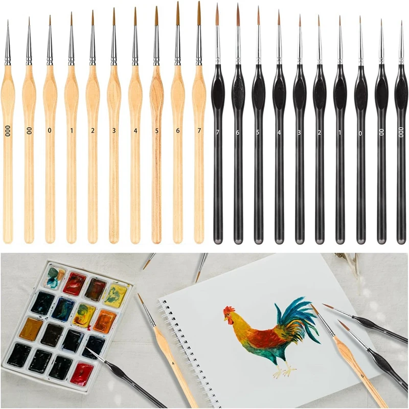 20 шт., кисти для рисования