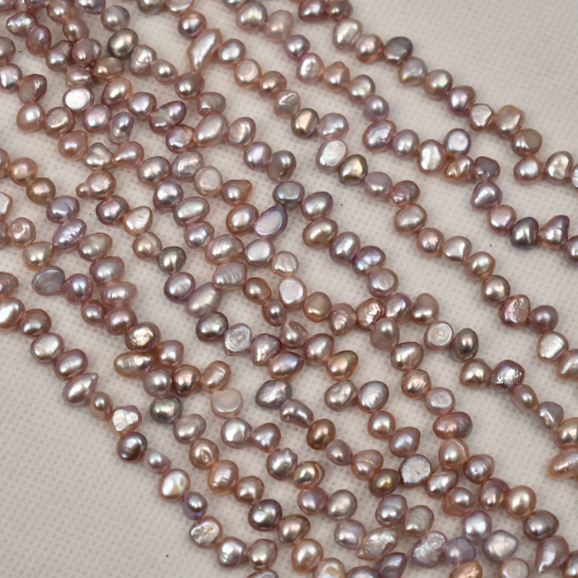 

Freshwater Pearl purple BAROQUE 6-7mm 37CM for DIY jewelry making FPPJ wholesale loose beads nature 1STRING