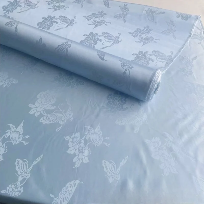 

Chinese-style silk Sambo satin Hanfu fabric jacquard cheongsam dress