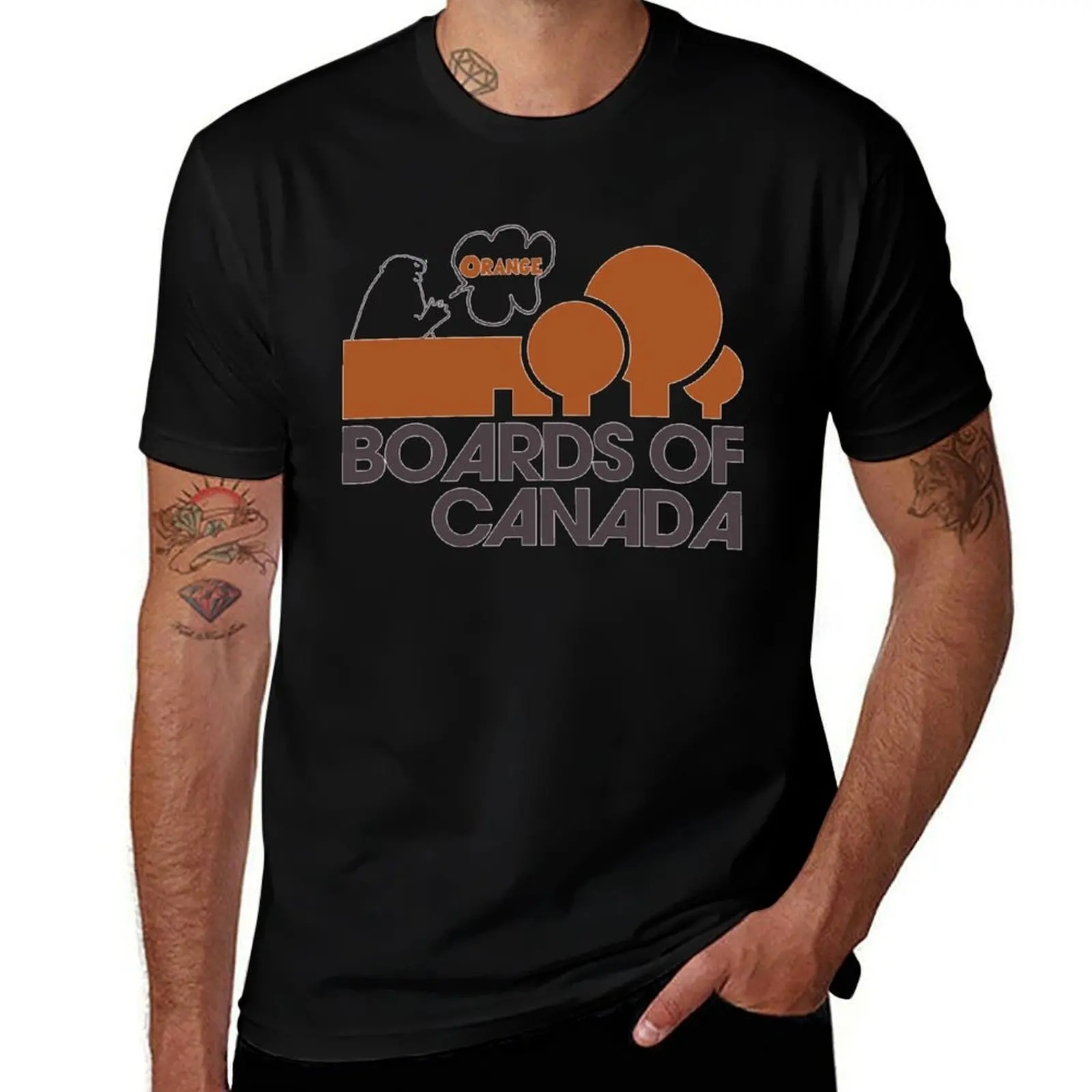 Aquarius Boards of Canada T-Shirt Breathable Sportswear for Men T-Shirt