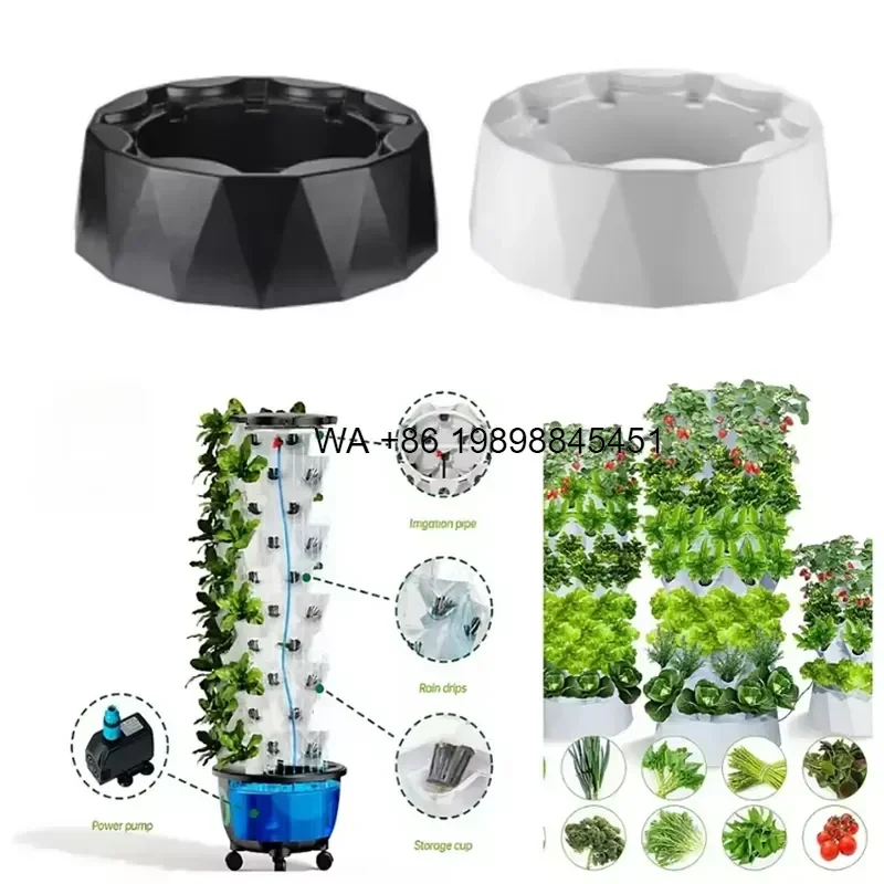Wmwmnu Smart Vertical Hydroponic Planting Tower System Auto Watering Garden Agriculture Indoor Farm