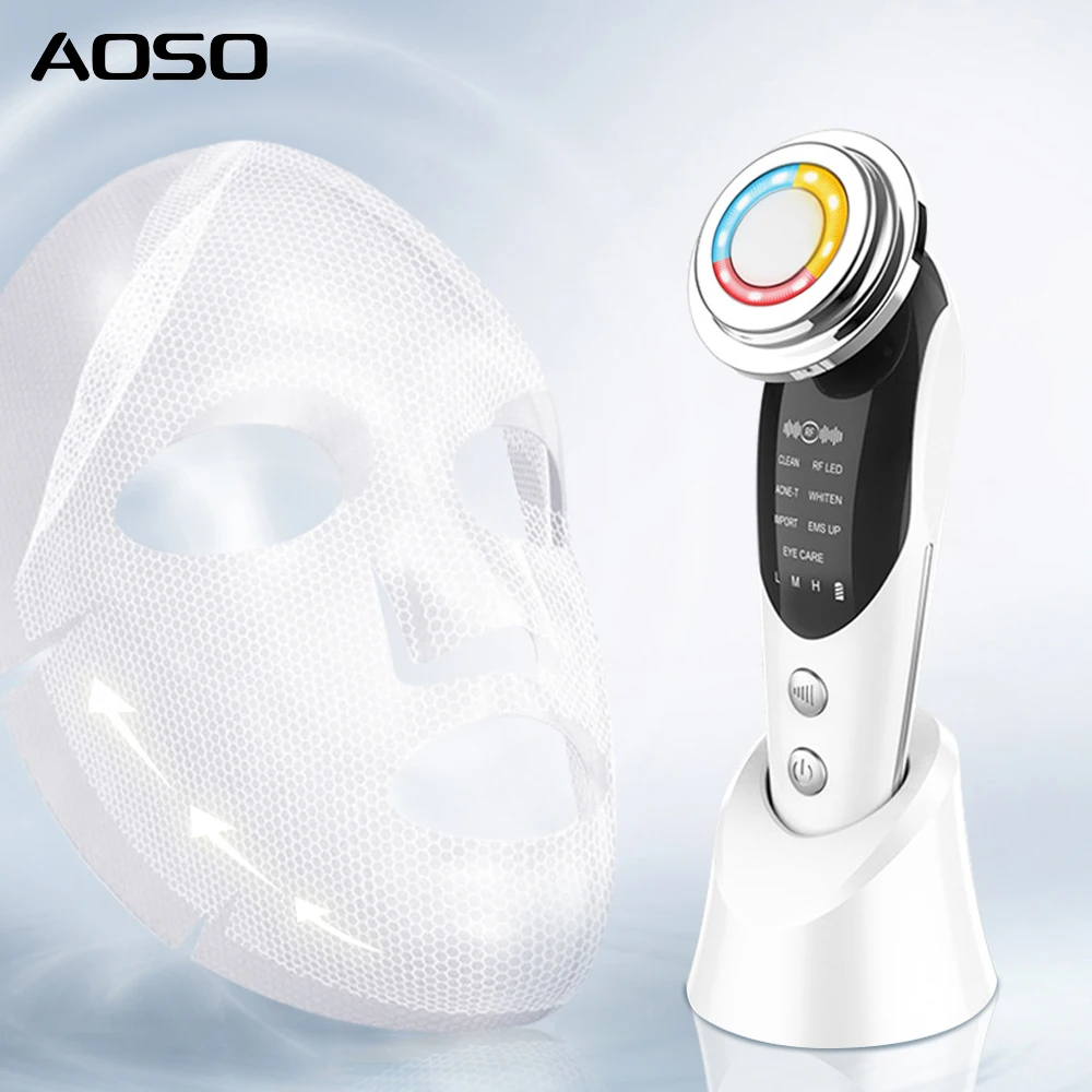 【7D Beauty Device】EMS Microcurrent + Color Photon Therapy, At-Home Thermage-Level Care, Multi-Functional All-in-One