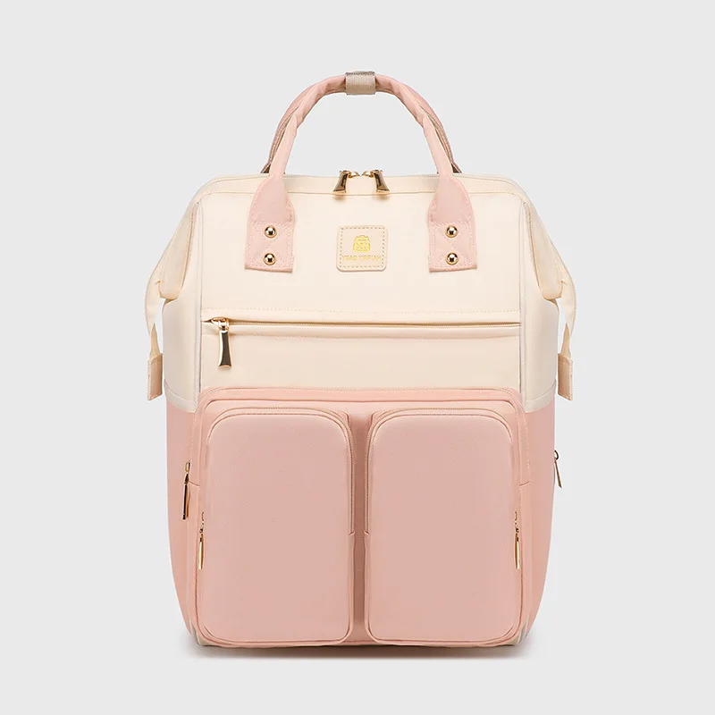 حقيبة الأم الجديدة كبيرة الحجم حقيبة الأم والطفل العصرية للفصل الجاف والرطب حقيبة الأم ذات الفتح الكبير