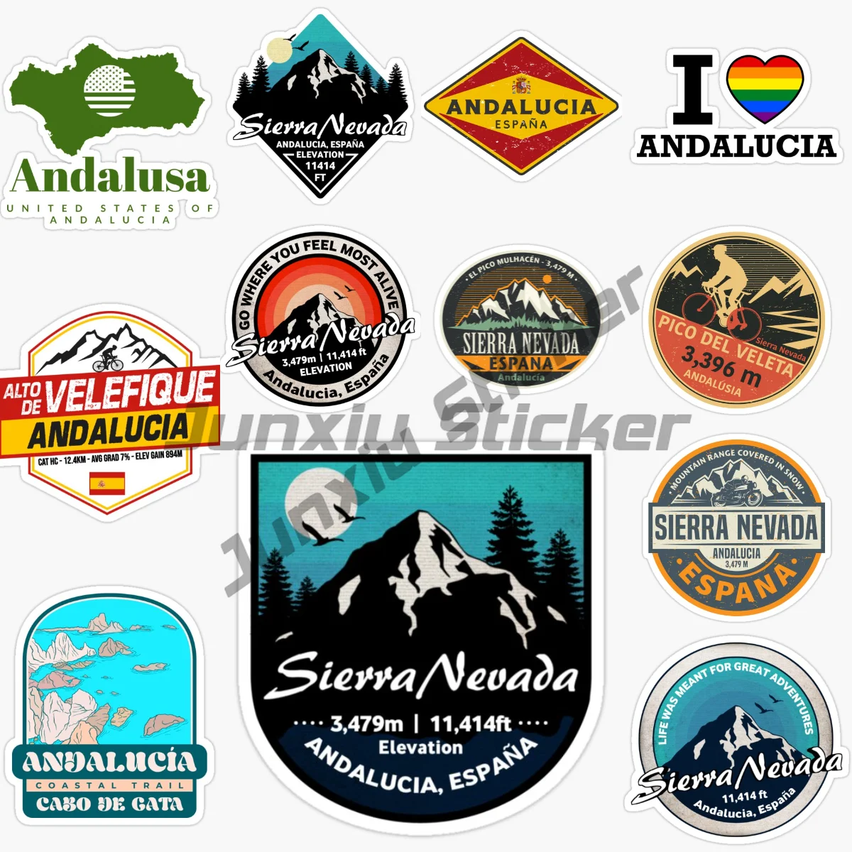 

SPAIN SIERRA NEVADA Andaiucia Waterproof Car Sticker Decal for Truck Window Bumper Decoration Decal