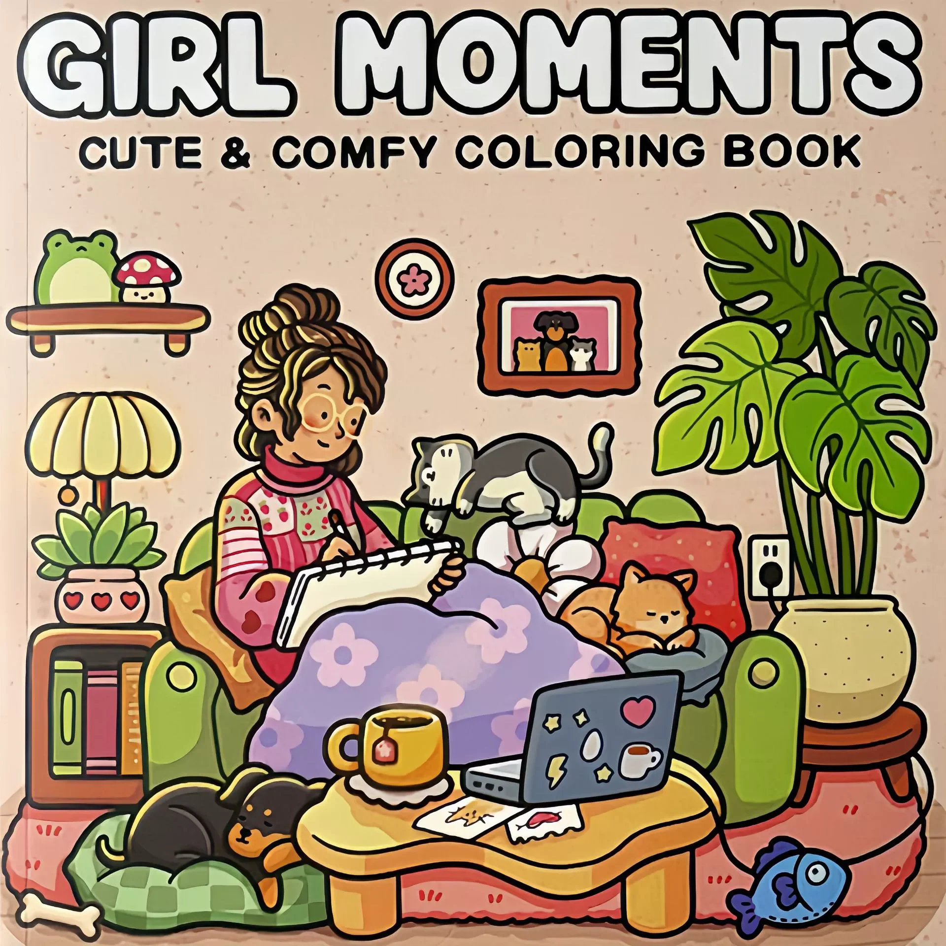 Comfy Patterns Coloring Book Bright Stress Relief Art Perfect Gift for Valentine's Day Christmas New Year Anniversary image 5