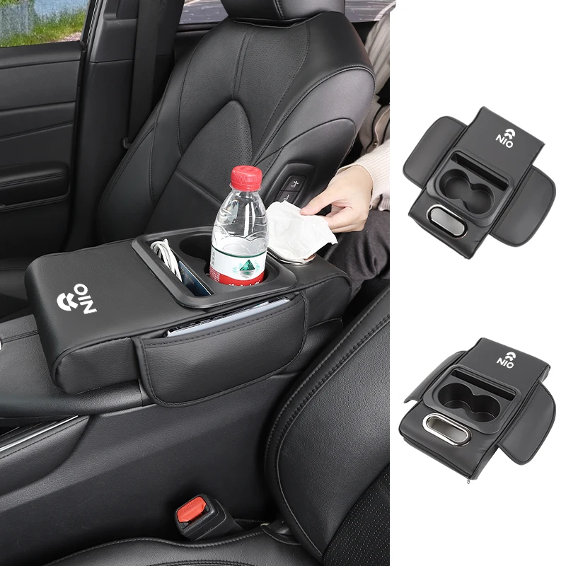Car Armrest Box Cushion Console Storage Box Elbow Rest Pad Accessories For Nio ES6 EC6 ES8 ES7 ET5 ET7 EP9 EVE 2021 2022 2023
