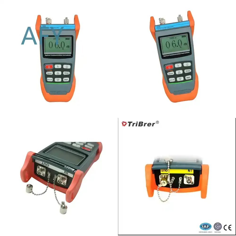 Digital Optical Multimeter for SM EVA50-40 40dB to 80dB Handheld Variable Attenuator Fiber Optic Test Equipment for FTTH GPON