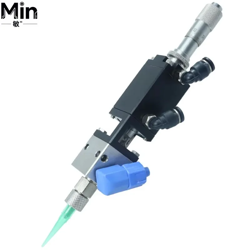 24H High Precision Micrometer Adjustable Single Component Liquid Glue Dispensing Valve Nozzle for Adhesive Application