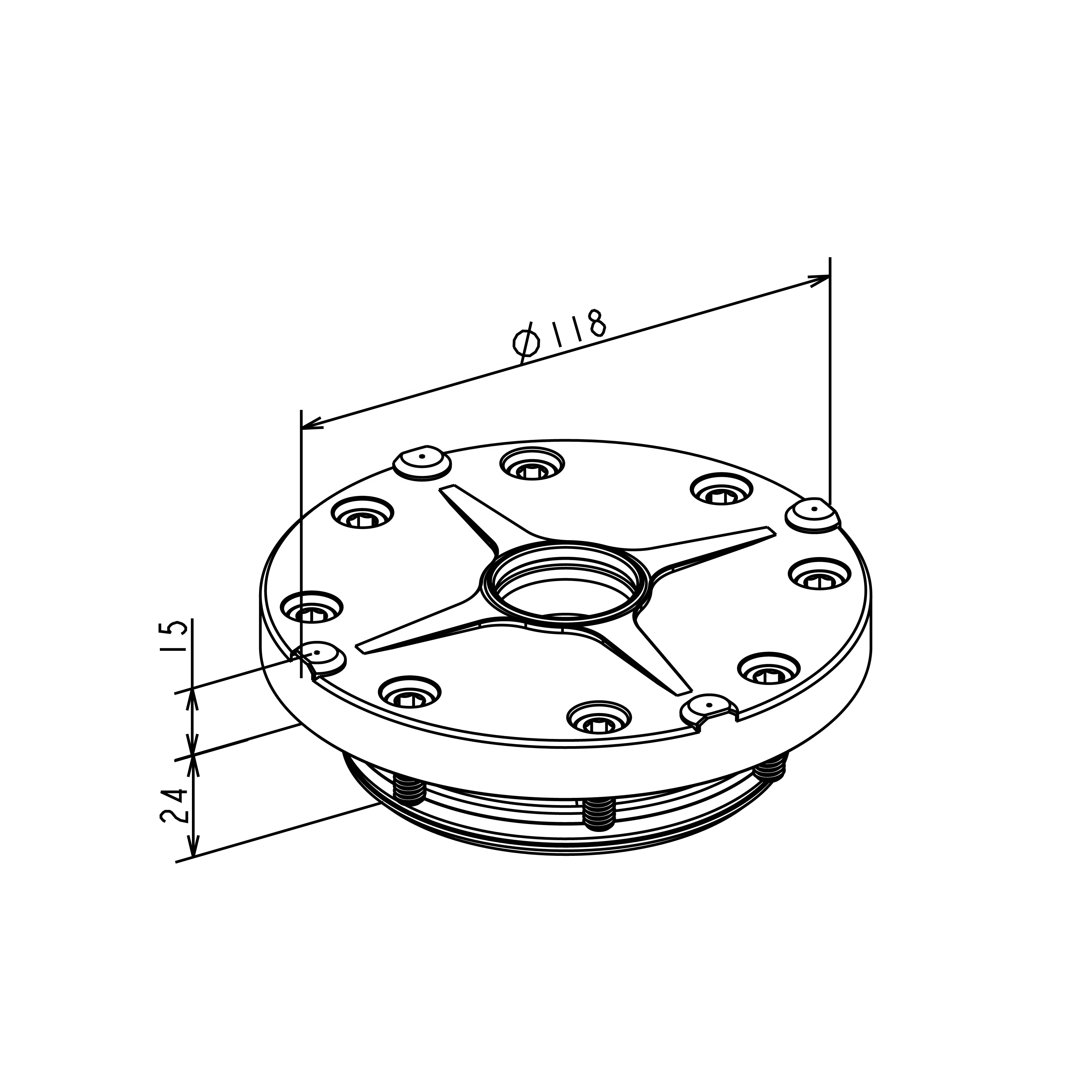 zero point system Installation clamping chuck for machining  3A-110104