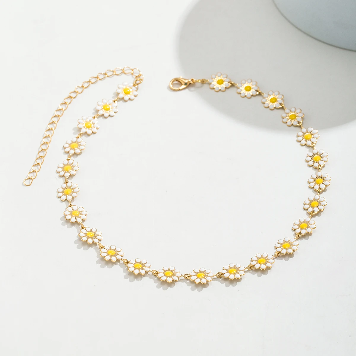 Kpop Flower Daisy Clavicle Chain Necklace for Women Wed Summer Sweet Short Choker Fashion Statement Jewelry Gift Y2K Accessories image 5