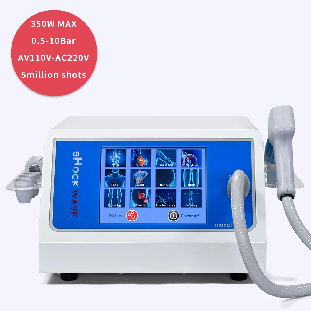 High Quality Radial Type ESWT Compressor 10 Bar Shockwave Therapy Machine Pneumatic Treatment Pain Relief Shockwave Equipment