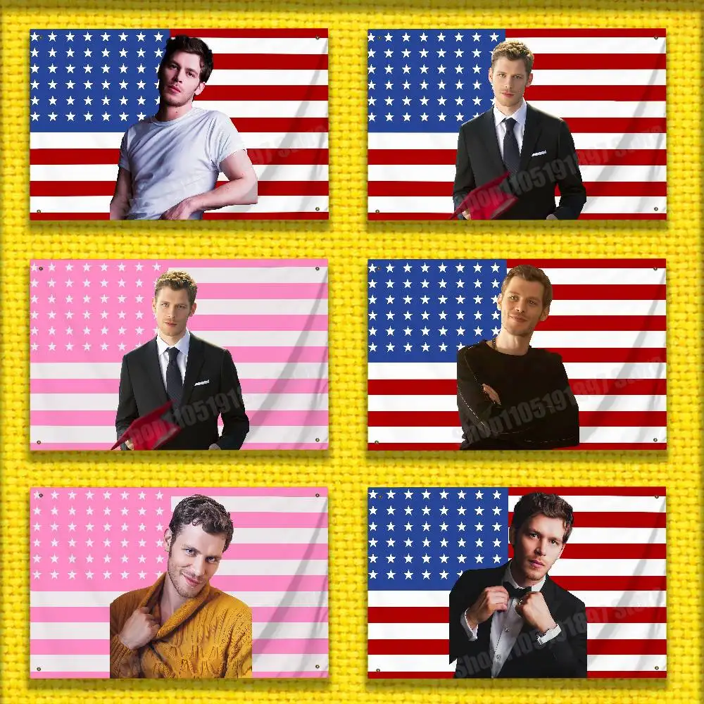 Bandera de J-Joseph Morgan k- Claus Mikaelson America USA para 50*70cm 60*90cm 80*120cm 100*150cm 150*200cm tapiz de pancarta de campamento