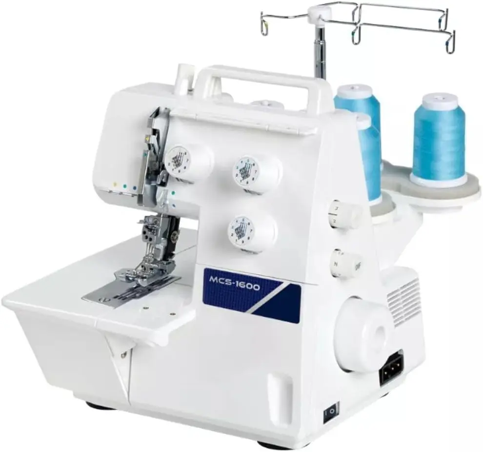 Juki Mcs-1600 Cover Stitch And Chain Stitch Sewing Machine With Super Easy Looper Threading, 1,350 Stitches Per Minute, And