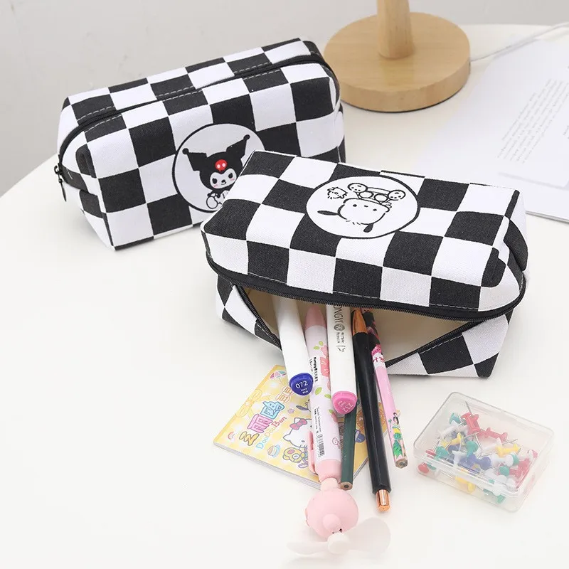 Anime Sanrio Kuromi Pochacco Cosmetic Bag Cute Cartoon Stationery Storage bag Birthday Christmas Gift for Friend