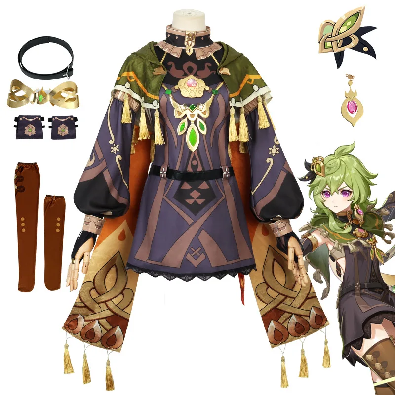

Genshin Impact Kole Cos Suit, Kusakuni Sumi Mascot Cosplay Game Anime Play Full Set