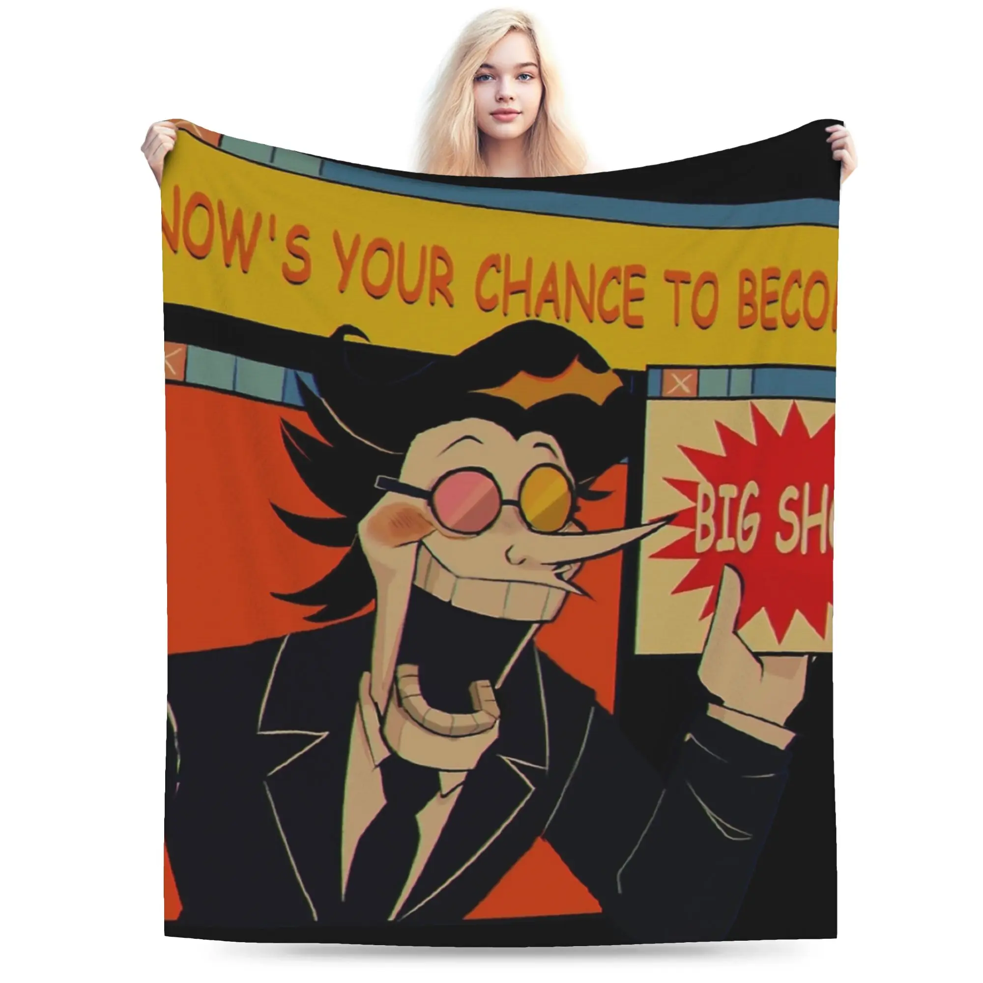 Deltarunes Blanket Quality Warm Soft Game  Throw Blanket Winter Students Living Room Novelty Bedspread