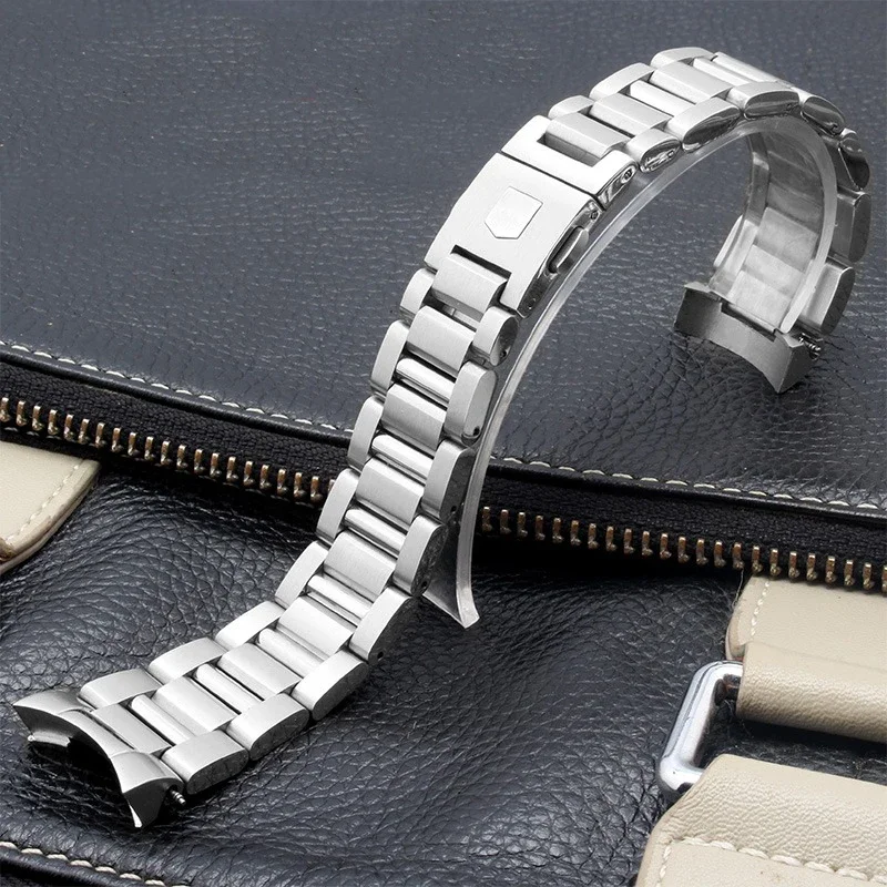 Solid Stainless Steel Watchband For Tag Heuer Carrera CBN2A1D Competitive Potential WAY201S Series 22MM Male Watch Strap