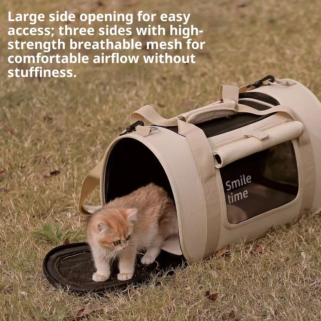 Transportín plegable portátil para gatos y perros, bolsa de viaje - imagen 4