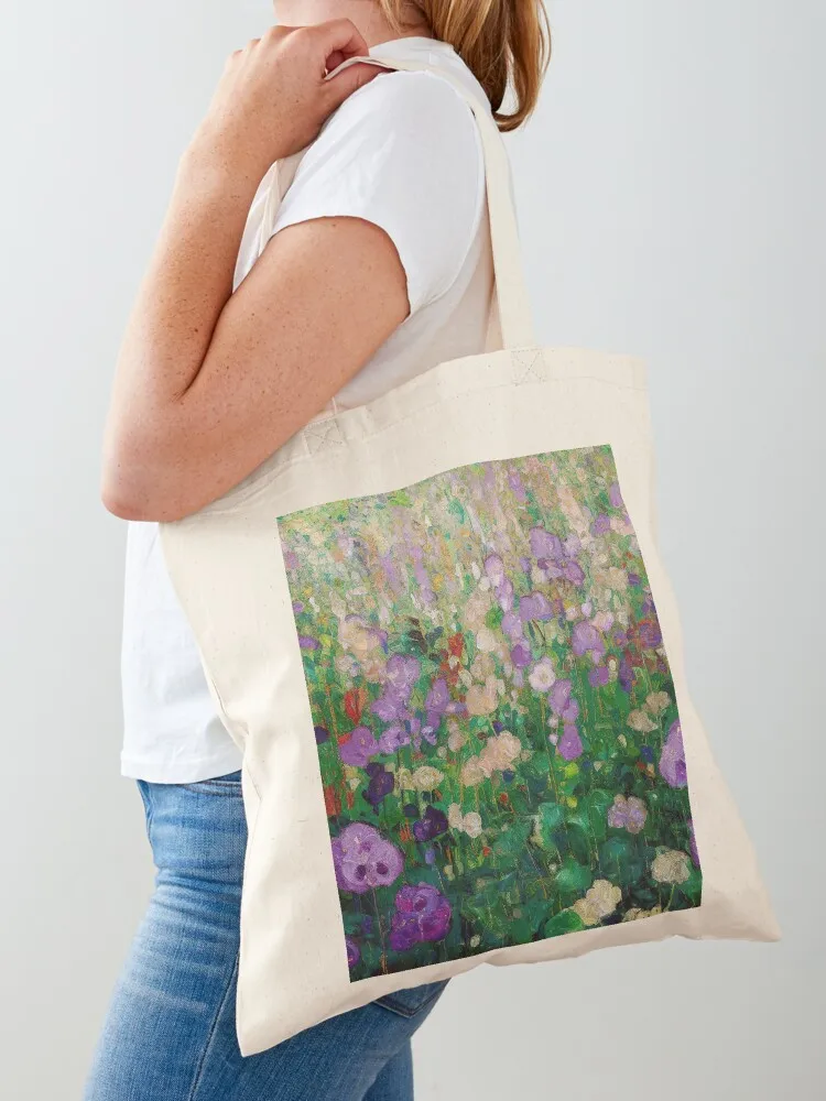 

Flower Garden - Gustav Klimt Tote Bag shopping bags foldable tote bags aesthetic eco pack free delivery bags