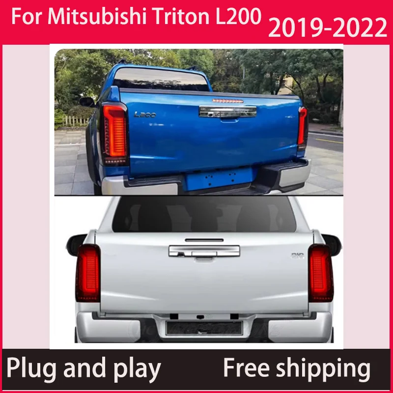 Automotive taillights for Mitsubishi Triton L200 2019-2022 LED brake lights DRL signal turn signals automotive accessories