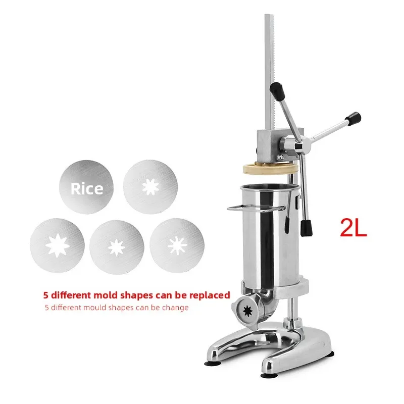 Latin fruit machine 2L head two liters jeep fruit jelly stick Spanish commercial manual small churros machine Latin fruit
