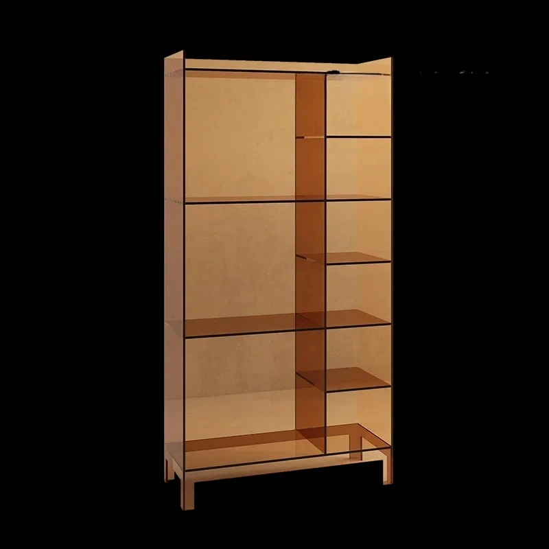 

Acrylic Bookshelf Multi-Layer Shelf Bookcase Modern Minimalist Floor Wall Storage Display