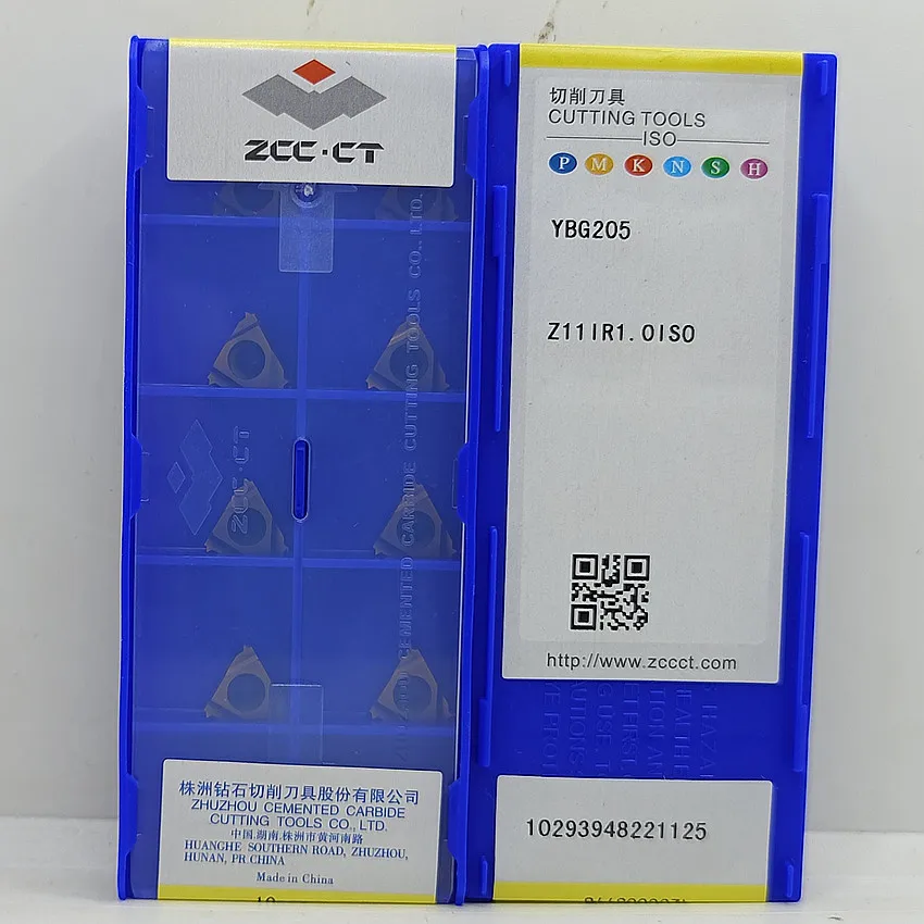 

Z11IR0.5ISO YBG205/Z11IR1.0ISO YBG205/Z11IR1.25ISO YBG205/Z11IR1.5ISO YBG205 YBG203 ZCC.CT Твердосплавные пластины с ЧПУ Резьбовые пластины