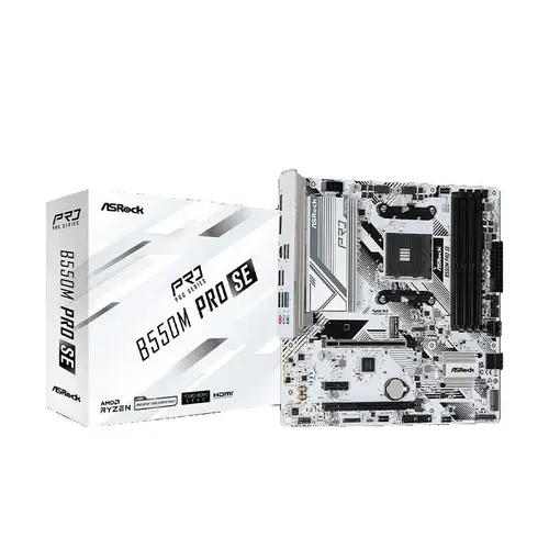 Imagen 2 del producto Asrock nueva placa base B550M Pro SE B550 AMD PRO565 Socket AM4 DDR4 128GB PCI-E 4,0 M.2 SATA III 4733 +(OC)MHz USB 3,2