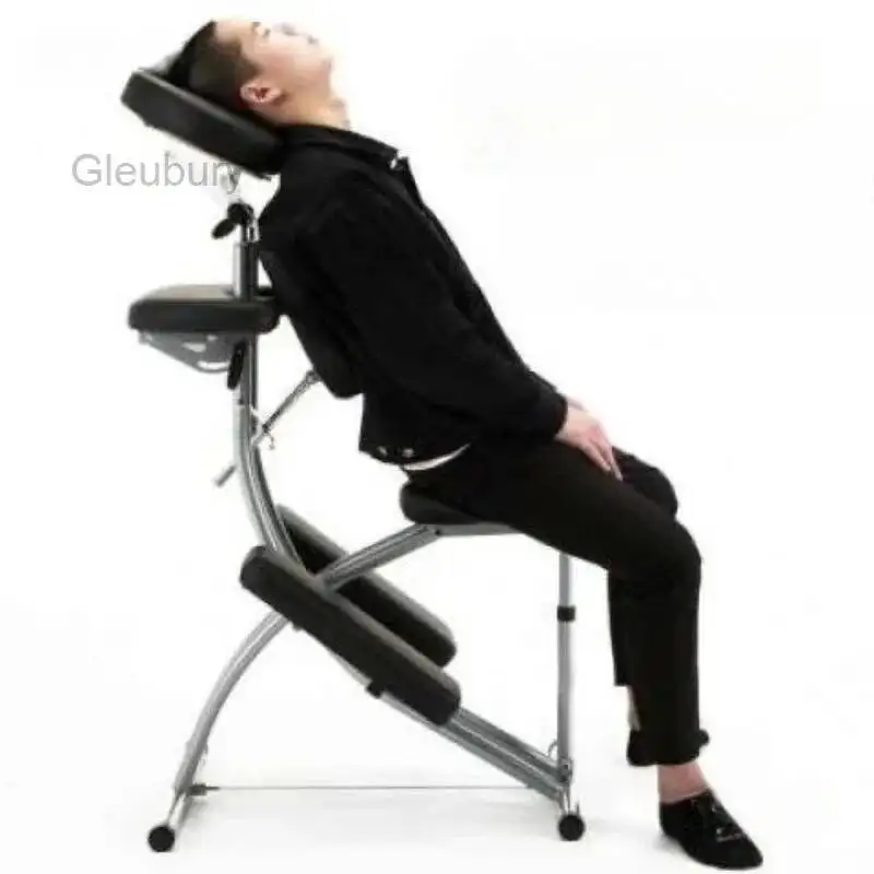 Tattoo Massage Chair Beauty Acupuncture Gua Sha Multi-functional Speciality Massage Chair Simple Metal Furniture Stoel MHAMY