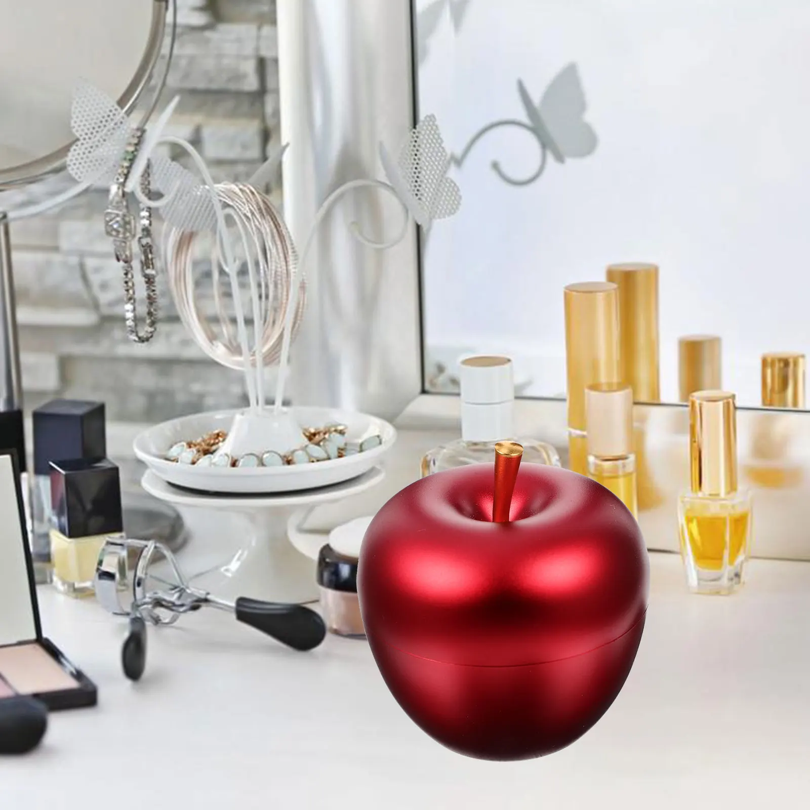 Aluminum Alloy Jewelry Storage Box Earring Necklace Bracelet Organizer Case Dustproof Light Compact Creative Shape Desktop