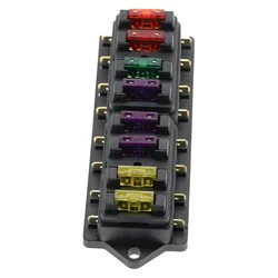 4/6/8 Ways Car Fuse Box Circuit Standard ATO Blade Fuse Box 12V 24V Truck Auto Car Fuse Block Holder with Car Fuses