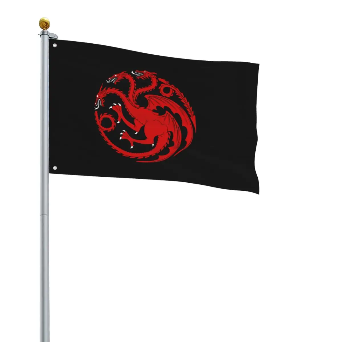 Bandera de Dragonstone Targaryen de casa, decoración interior y exterior, 90x60cm