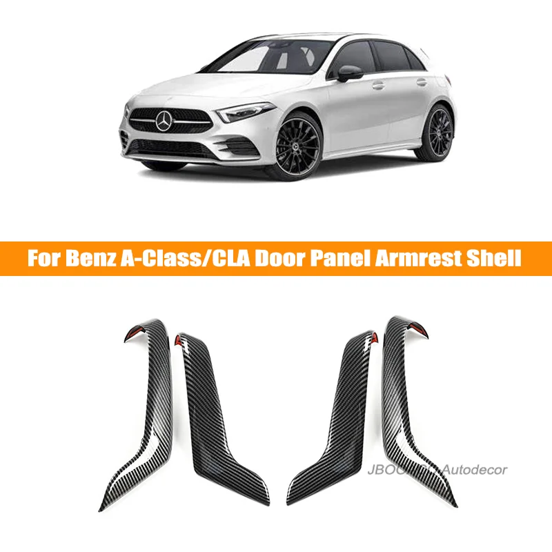 

Для Mercedes Benz A-Class CLA W177 CLA C118 2019 2020 2021, чехлы на внешние дверные ручки автомобиля, декоративная накладка, крышка рамки подлокотника