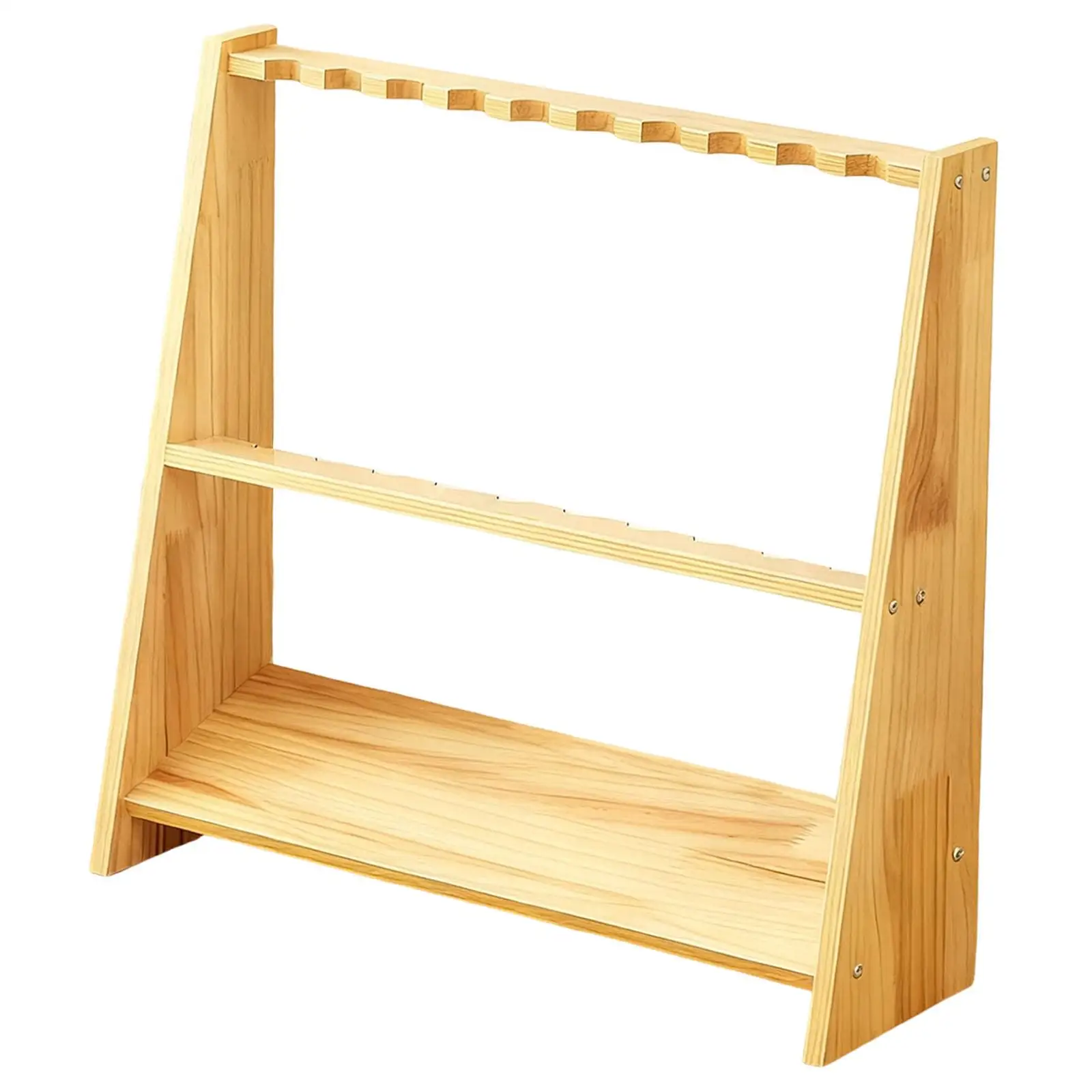 

Pool Cue Rack, Wooden Stable Vertical Gift for Player ,Cue Storage Organizer Rack Fishing Rod Rack,