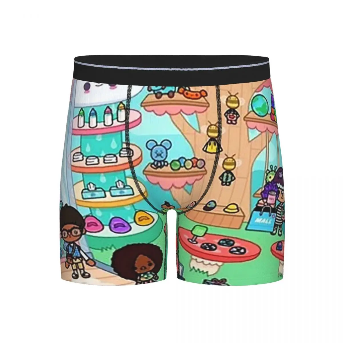 

Long Boxer Underpants Shorts Toca Life Box Toca Boca Cute Game Panties Men's Ventilate Underwear for Homme Man Boyfriend Gift