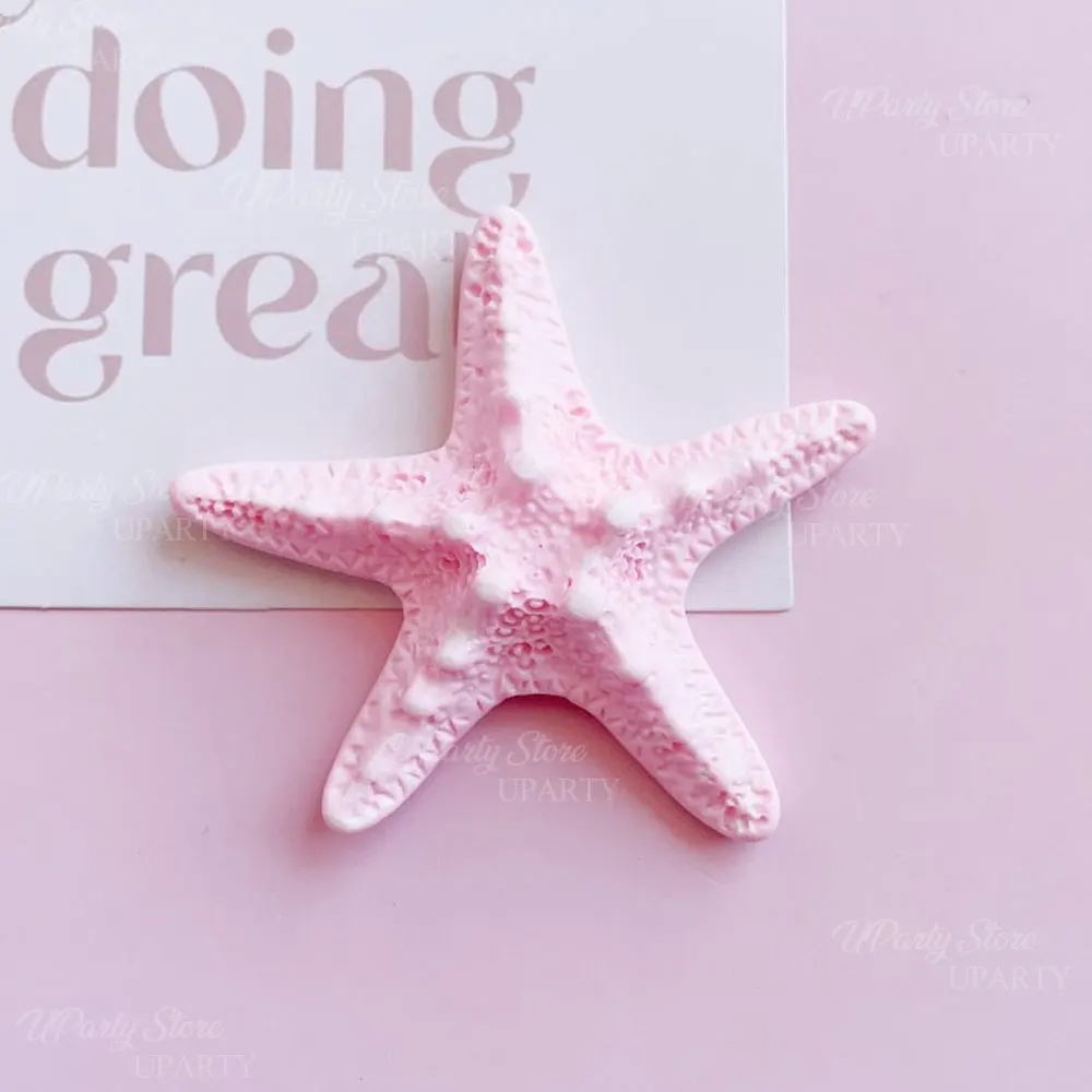 10 Stück Ozean Muschel Kuchen Topper Harz Blau Gelb Weiß Muschel Seestern Cupcake Topper für Ozean Meer Alles Gute zum Geburtstag Kuchen Dekor – Detail 12