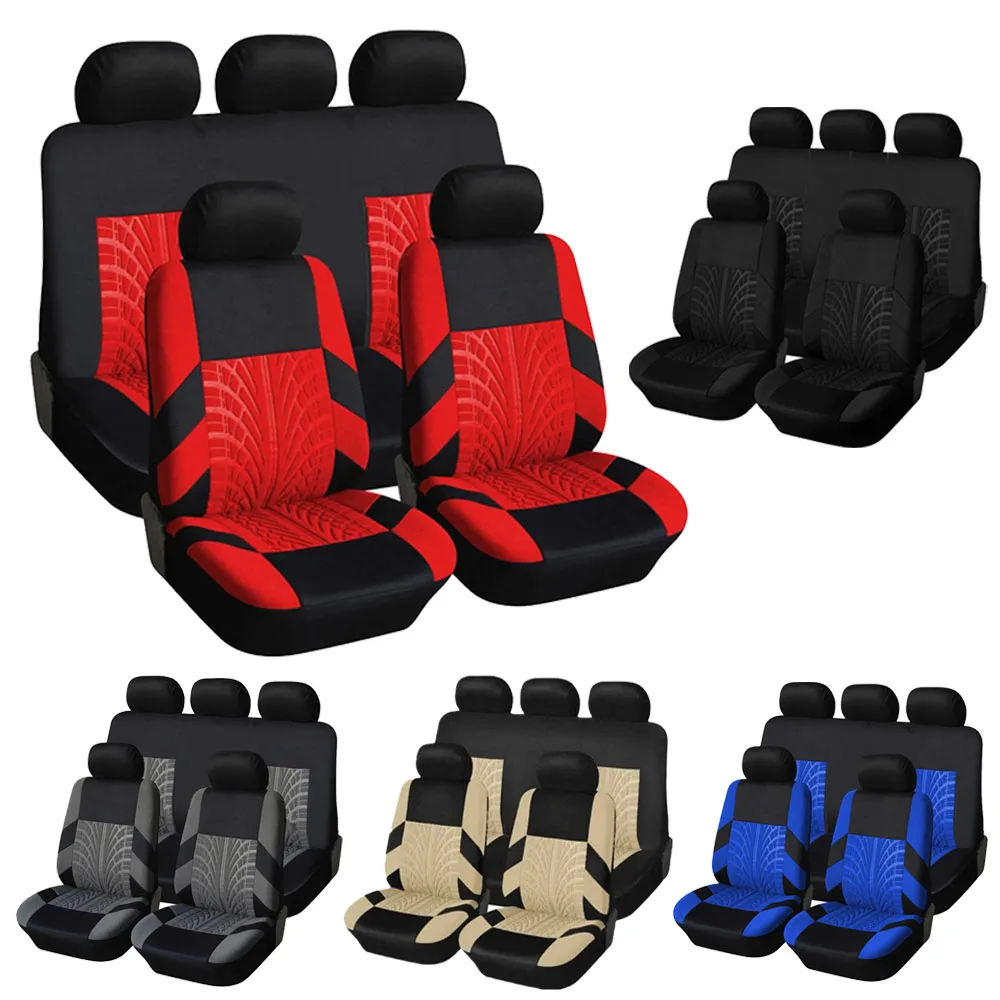 

Polyester Car Seat Covers Set For Volkswagen Passat B5 Touran Tiguan Phaeton Toureg Sharan Polo Car Seat Protector Cushion NEW